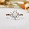 Evolvegem "Lunar Enchantress" Triple Goddess Opal Ring
