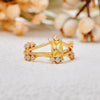 Evolvegem "Golden Radiance" Baguette Cut Citrine Ring