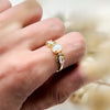 Evolvegem "Dewdrop Blossom" Opal Peridot Zircon Ring