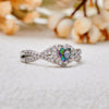 Evolvegem "Eternal Heart" Alexandrite Infinity Cross Ring