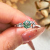 Evolvegem "Verdant Dream" Moss Agate Leaf Wrap Ring