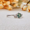 Evolvegem "Verdant Dream" Moss Agate Leaf Wrap Ring