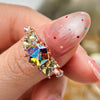Evolvegem "Enchanted Prism" Hexagon Cut Alexandrite Peridot Ring