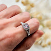 Evolvegem "Ethereal Aurora" Square Alexandrite Ring