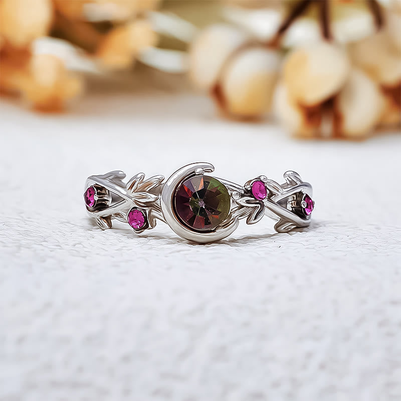 Evolvegem "Lunar Blossom" Alexandrite Branch Leaf Ring
