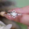 Evolvegem "Lunar Halo" Opal Sun & Moon Ring