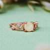 Evolvegem "Elysian Blossom" Opal Floral Ring