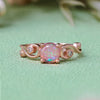 Evolvegem "Elysian Blossom" Opal Floral Ring