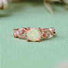 Evolvegem "Elysian Blossom" Opal Floral Ring