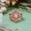 Evolvegem "Iris Opalium" 3Pcs Opal Zircon Ring Set