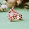 Evolvegem "Iris Opalium" 3Pcs Opal Zircon Ring Set
