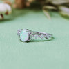 Evolvegem "Vernal Moon" Triple Goddess Opal Zircon Ring