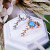 Evolvegem "Vernal Moon" Triple Goddess Opal Zircon Ring