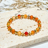 Evolvegem "Cruciform Devotion" Natural Agate Cross Bracelet