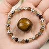 Evolvegem "Cruciform Devotion" Natural Agate Cross Bracelet