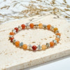 Evolvegem "Cruciform Devotion" Natural Agate Cross Bracelet