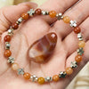 Evolvegem "Cruciform Devotion" Natural Agate Cross Bracelet