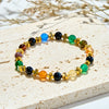 Evolvegem "Cruciform Devotion" Natural Agate Cross Bracelet