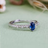 Evolvegem "Moonlit Serenade" Oval Cut Sapphire Ring