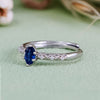 Evolvegem "Moonlit Serenade" Oval Cut Sapphire Ring