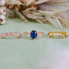 Evolvegem "Aurelia Azure" 3Pcs Sapphire Ring Set