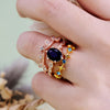 Evolvegem "Aurelia Azure" 3Pcs Sapphire Ring Set