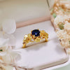 Evolvegem "Symbiosis Floral" Sapphire Floral Ring