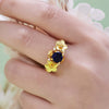 Evolvegem "Symbiosis Floral" Sapphire Floral Ring