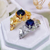 Evolvegem "Symbiosis Floral" Sapphire Floral Ring