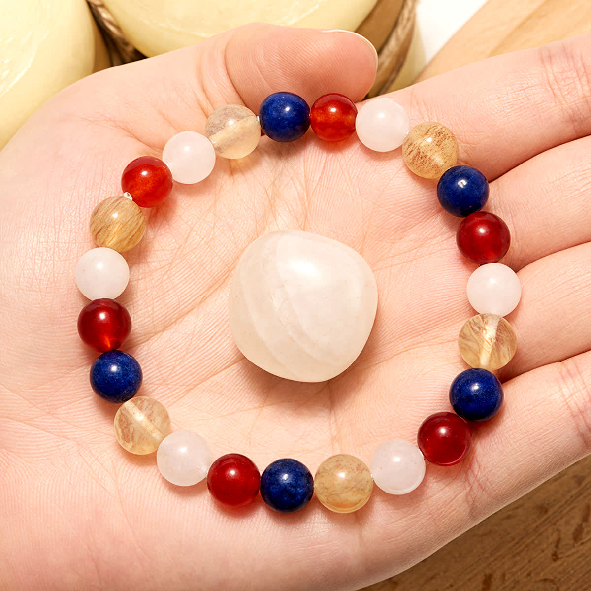 Evolvegem "Vivid Canopy" Natural Gemstone Beaded Bracelet