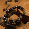 Evolvegem "Crux Codex" Serise Obsidian Cross Gemstone Bracelet