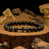 Evolvegem "Crux Codex" Serise Obsidian Cross Gemstone Bracelet
