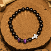 Evolvegem "Crux Codex" Serise Obsidian Cross Gemstone Bracelet