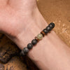 Evolvegem "Nyx's Caldera" Lava Stone Moonstone Bracelet