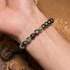 Evolvegem "Nightstrata" Natural Snowflake Stone Gem Bracelet