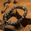 Evolvegem "Andromeda Ash" Snowflake Stone Cube Hematite Bracelet