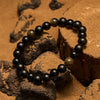 Evolvegem "Nyx Aurum" Natural Gold Obsidian Glitter Bracelet