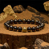 Evolvegem "Nyx Aurum" Natural Gold Obsidian Glitter Bracelet