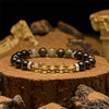 Evolvegem "Oculus Terra" Citrine Obsidian Natural Gem Bracelet