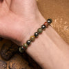 Evolvegem "Epidote Echo" Natural Unakite Hematite Bracelet