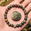 Evolvegem "Epidote Echo" Natural Unakite Hematite Bracelet