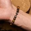 Evolvegem "Anima Machina" Dumbbell Charm Gemstone Bracelet
