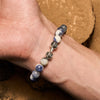 Evolvegem "Anima Machina" Dumbbell Charm Gemstone Bracelet