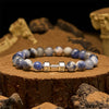 Evolvegem "Anima Machina" Dumbbell Charm Gemstone Bracelet