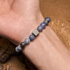 Evolvegem "Nimbus Cube" Hematite Sodalite Bracelet