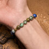 Evolvegem "Lapis Vortex" Lapis Lazuli African Turquoise Bracelet