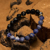 Evolvegem "Lunar Lithograph" Faceted Sodalite Obsidian Bracelet