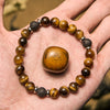 Evolvegem "Tiger's Crucible" Tiger Eye Lava Stone Bracelet