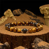 Evolvegem "Tiger's Crucible" Tiger Eye Lava Stone Bracelet