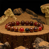 Evolvegem "Emberwood" Mahogany Obsidian Red Agate Bracelet